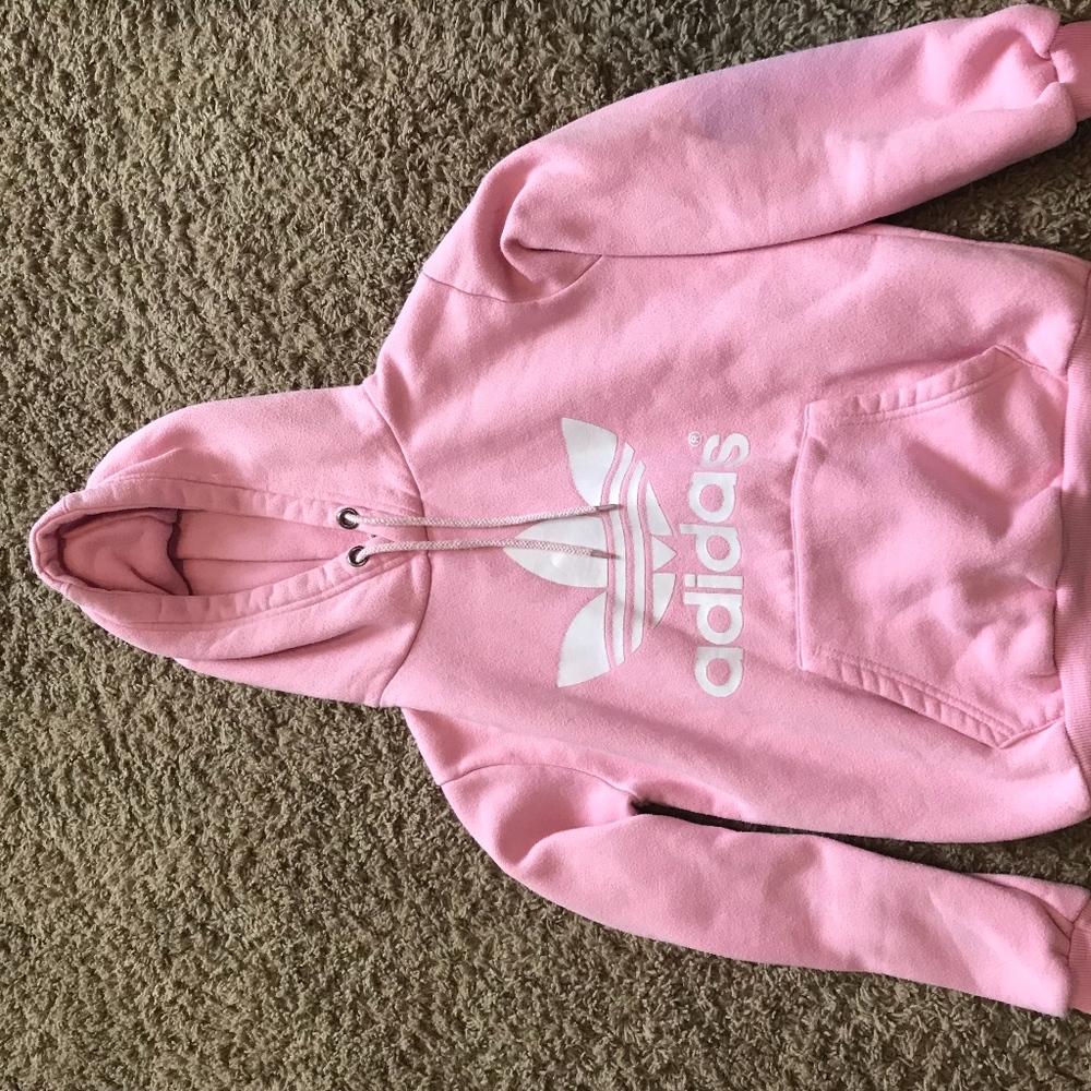 Adidas Pink Trefoil Hoodie